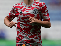 
Jackie Groenen of Manchester United warms up ahead of the Barclays FA Women's Super League match between Leicester City and Manchester Unit...