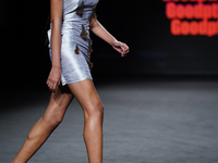 A model walks the runway at the  Goodption  fashion show during  Mercedes Benz Fashion Week Madrid (MBFWM) at IFEMA, in Madrid, Spain, on Se...