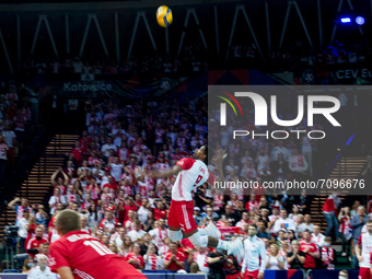 Wilfredo Leon (POL) during the CEV Eurovolley 2021 match between Poland v Serbia, in Katowice, Poland, on September 19, 2021. (