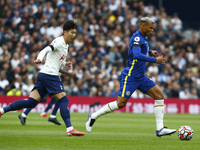 Chelsea's Thiago Silva  during Premier League between Tottenham Hotspur and Chelsea  at Tottenham Hotspur stadium , London, England on 19h A...