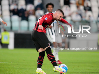 Ante Rebic (Ac Milan) during the Italian Serie A football match between Juventus FC and AC Milan on September 19, 2021 at Allianz stadium in...