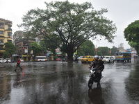 A glimpse of office hours in Kolkata as many parts of West Bengal including the capital city of Kolkata, witnessed very heavy rains over the...