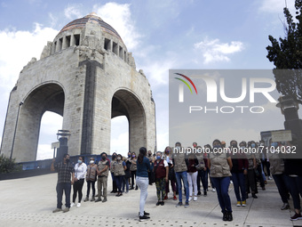  volunteers take part during   the Earthquake Mega Drill  in commemoration of the 1985 and 2017 earthquakes at Revolution Monument On Septem...