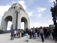  volunteers take part during   the Earthquake Mega Drill  in commemoration of the 1985 and 2017 earthquakes at Revolution Monument On Septem...