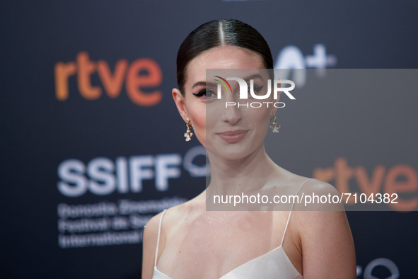 The Spanish actress Maria Valverde attends Distancia de Rescate Red Carpet at the 69th San Sebastian Film Festival in San Sebastian, Spain,...