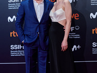 Gustavo Dudamel anda Maria Valverde attends Distancia de Rescate Red Carpet at the 69th San Sebastian Film Festival in San Sebastian, Spain,...