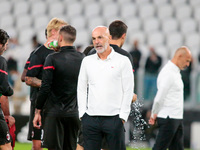 Coach Stefano Pioli (Ac Milan) during the Italian championship Serie A football match between Juventus FC and AC Milan FC on September 19, 2...