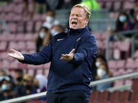 Ronald Koeman during the match between FC Barcelona and Granada CF, corresponding to the week 5 of the group A of the Liga Santander, played...