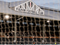 A general view inside the stadium is seen prior the Carabao Cup match between Fulham and Leeds United at Craven Cottage, London on Tuesday 2...
