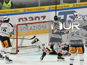 RAPHAEL HERBURGER Lugano Hockey HC Lugano Vs. EV Zug National League season 2021/2022 on 21 September 2021 in Corner Arena in Lugano, Swizze...
