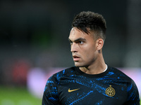 Lautaro Martinez of FC Internazionale looks on during the Serie A match between ACF Fiorentina and FC Internazionale at Stadio Artemio Franc...