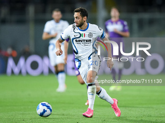 Hakan Calhanoglu of FC Internazionale during the Serie A match between ACF Fiorentina and FC Internazionale at Stadio Artemio Franchi, Flore...