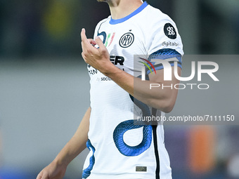 Ivan Perisic of FC Internazionale gestures during the Serie A match between ACF Fiorentina and FC Internazionale at Stadio Artemio Franchi,...