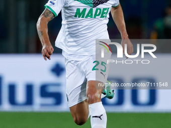 Domenico Berardi (U.S. Sassuolo) in action during the Italian football Serie A match Atalanta BC vs US Sassuolo on September 21, 2021 at the...