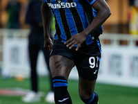 Duvan Zapata (Atalanta Bergamasca Calcio) in action during the Italian football Serie A match Atalanta BC vs US Sassuolo on September 21, 20...