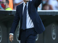 Massimiliano Allegri manager of FC Juventus gestures during the Serie A match between Spezia Calcio and FC Juventus at Stadio Alberto Picco...