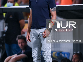 Thiago Motta manager of Spezia Calcio during the Serie A match between Spezia Calcio and FC Juventus at Stadio Alberto Picco on 22 September...