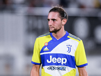Adrien Rabiot of FC Juventus looks on during the Serie A match between Spezia Calcio and FC Juventus at Stadio Alberto Picco on 22 September...