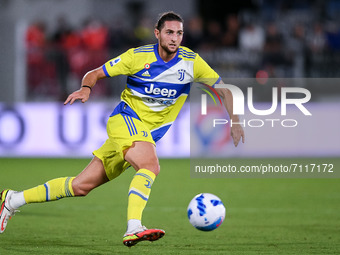 Adrien Rabiot of FC Juventus during the Serie A match between Spezia Calcio and FC Juventus at Stadio Alberto Picco on 22 September 2021. Se...