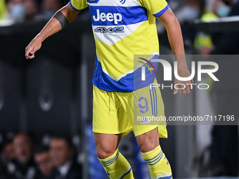 Alvaro Morata of FC Juventus during the Serie A match between Spezia Calcio and FC Juventus at Stadio Alberto Picco on 22 September 2021. Se...