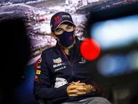 PEREZ Sergio (mex), Red Bull Racing Honda RB16B, portrait during the Formula 1 VTB Russian Grand Prix 2021, 15th round of the 2021 FIA Formu...