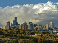 Clouds over downtown Edmonton, Alberta.
On Wednesday, 22 September 2021, in Edmonton, Alberta, Canada. (