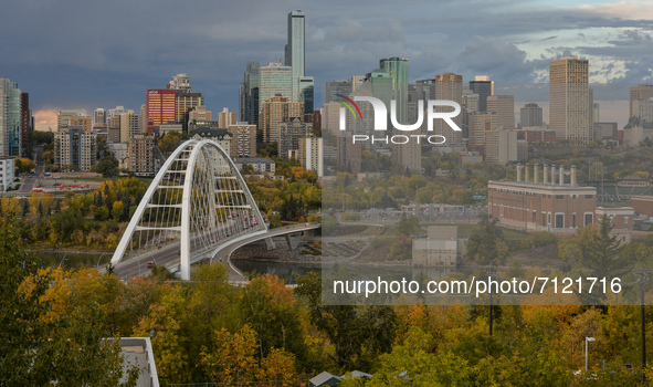 A panoramic view of downtown Edmonton, Alberta.
On Wednesday, 22 September 2021, in Edmonton, Alberta, Canada. 