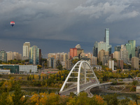A panoramic view of downtown Edmonton, Alberta.
On Wednesday, 22 September 2021, in Edmonton, Alberta, Canada. (