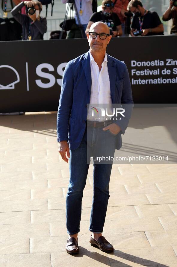 Stanley Tucci arriving the Donosti award during the 69th San Sebastian Film Festival in San Sebastian, Spain, on, 24 September, 2021 