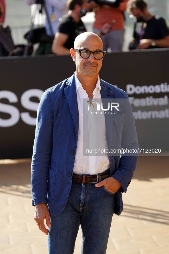 Stanley Tucci arriving the Donosti award during the 69th San Sebastian Film Festival in San Sebastian, Spain, on, 24 September, 2021 