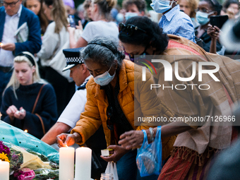 Well-wishers attend a vigil for 28 year-old teacher Sabina Nessa, in London, Britain, 24 September 2021. Sabina Nessa, a 28-year-old primary...