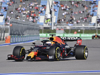 33 VERSTAPPEN Max (nld), Red Bull Racing Honda RB16B, action during the Formula 1 VTB Russian Grand Prix 2021, 15th round of the 2021 FIA Fo...