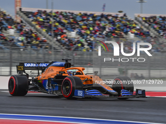 03 RICCIARDO Daniel (aus), McLaren MCL35M, action during the Formula 1 VTB Russian Grand Prix 2021, 15th round of the 2021 FIA Formula One W...