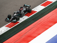 77 BOTTAS Valtteri (fin), Mercedes AMG F1 GP W12 E Performance, action during the Formula 1 VTB Russian Grand Prix 2021, 15th round of the 2...