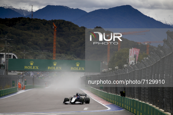 63 RUSSELL George (gbr), Williams Racing F1 FW43B, action during the Formula 1 VTB Russian Grand Prix 2021, 15th round of the 2021 FIA Formu...