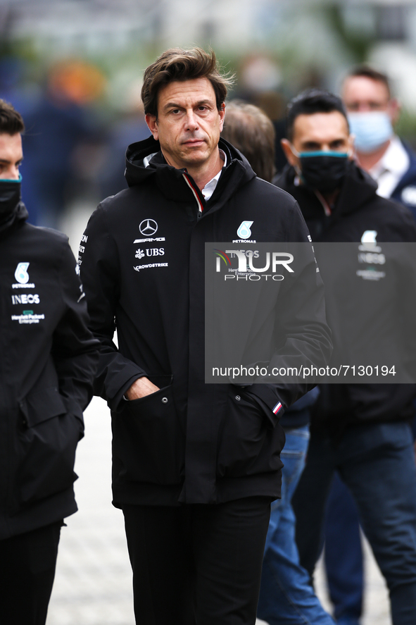 WOLFF Toto (aut), Team Principal & CEO Mercedes AMG F1 GP, portrait during the Formula 1 VTB Russian Grand Prix 2021, 15th round of the...