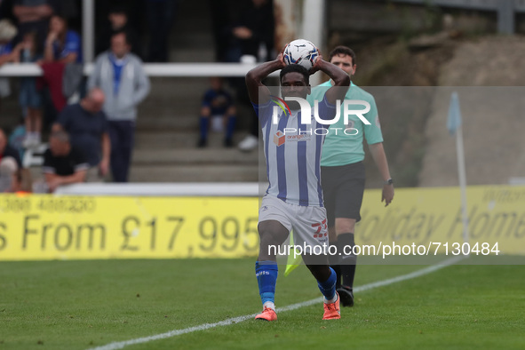 Hartlepool United's Zaine Francis-Angol  during the Sky Bet League 2 match between Hartlepool United and Exeter City at Victoria Park, Hartl...