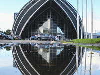 A general view of the SSE Hydro located on the Scottish Event Campus on September 29, 2021 in Glasgow, Scotland. The Scottish Event Campus w...