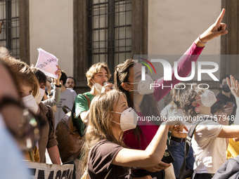 
The Swedish climate activist Greta Thunberg partecipate to Fridays for Future Student strike held in Milan, Italy, on October 1, 2021. The...