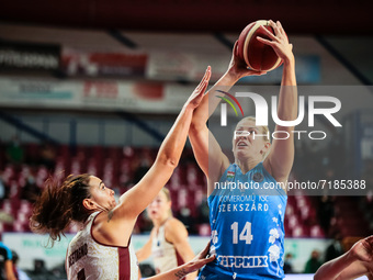 Krnjics Szara (KSC Szekszard), Martina Bestagno (Umana Reyer Venezia) during the Basketball Euroleague Women Championship Umana Reyer Venezi...