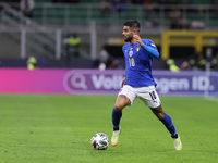 Lorenzo Insigne of Italy in action during the UEFA Nations League Finals 2021 semi-final football match between Italy and Spain at Giuseppe...