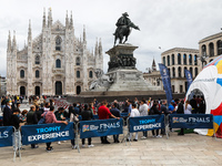 UEFA Nations League Trophy Experience event in Milan, Italy on October 6, 2021. (