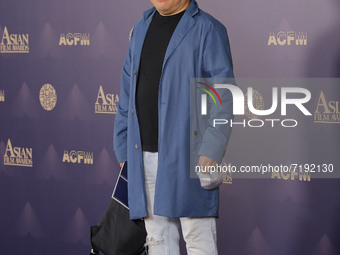 Film score composer Jo Yeong-wook attends the 15th Asian Film Awards during the 26th Busan International Film Festival at Paradise Hotel on...