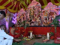  An idol of Goddess Durga on the occasion of 