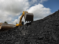 Coal mining activities in East Kalimantan on 12 October 2021. The Indonesian Chamber of Commerce and Industry (Kadin) called for the busines...