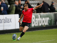 Brett Connon of Newcastle Falcons pictured during the warm up for the Gallagher Premiership match between Newcastle Falcons and Bristol at K...