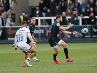 Max Wright of Newcastle Falcons looks to attack  during the Gallagher Premiership match between Newcastle Falcons and Bristol at Kingston Pa...