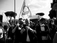 An anti-fascist demonstration called by the Italian trade unions after the assault by extreme right-wing groups on the CGL headquarters on O...