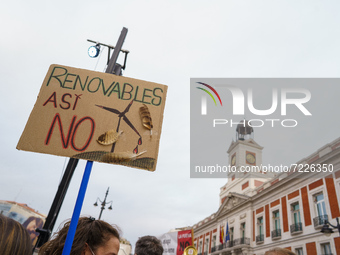 protesters during a demonstration calling for a 