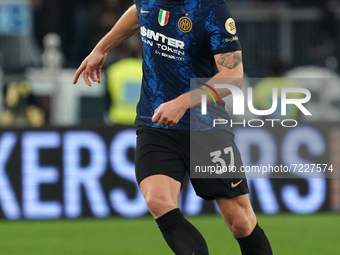 Milan Skriniar of Fc Internazionale Milano during the Serie A match between Ss Lazio and Fc Internazionale Milano on  October 16, 2021 stadi...